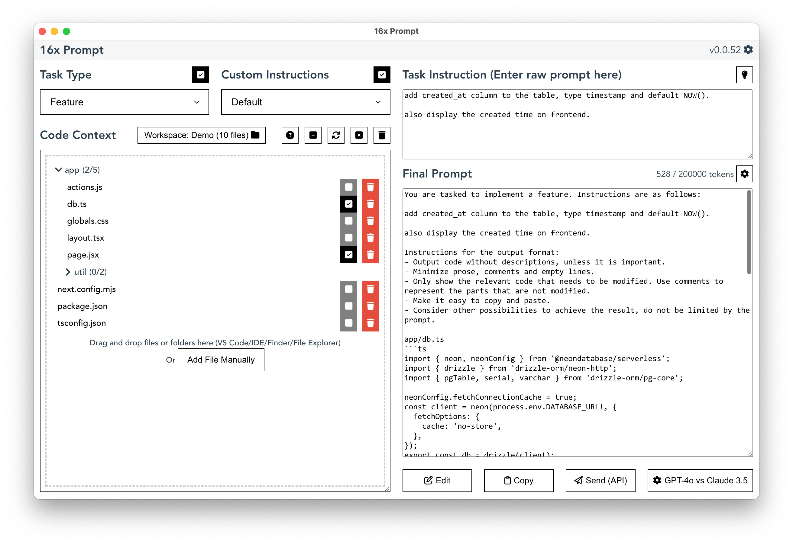 Release 0.0.52 - Code Context Tree Structure