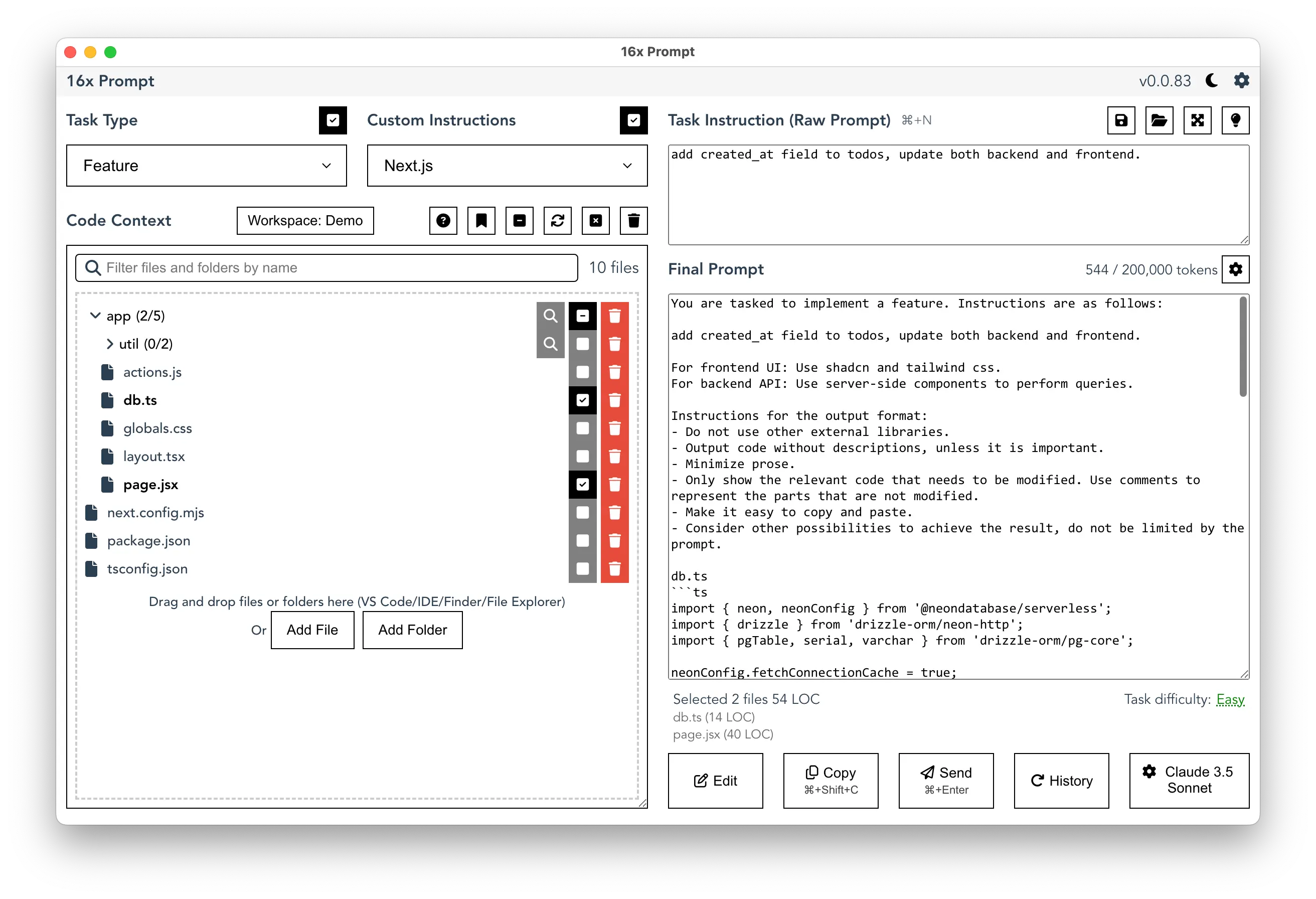 Release 0.0.83 - More Keyboard Shortcuts