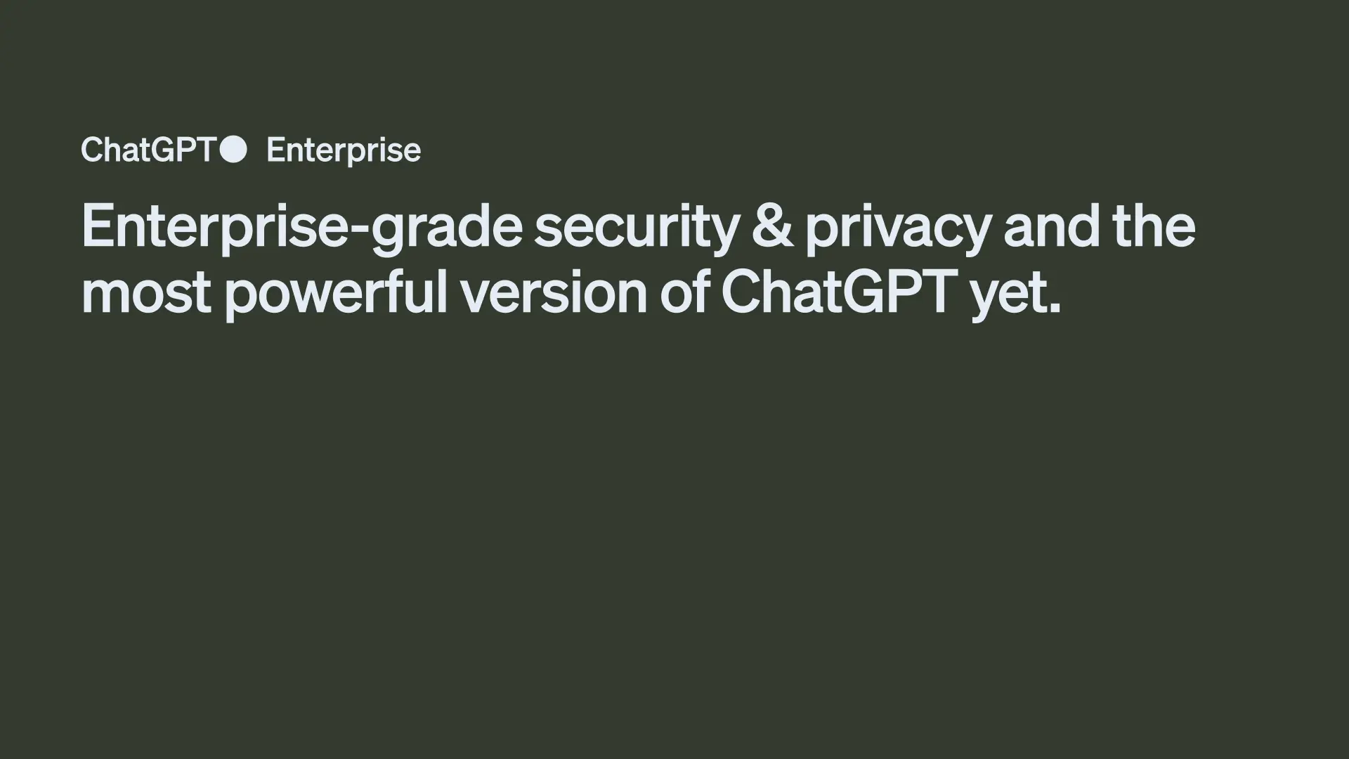 ChatGPT for Enterprise