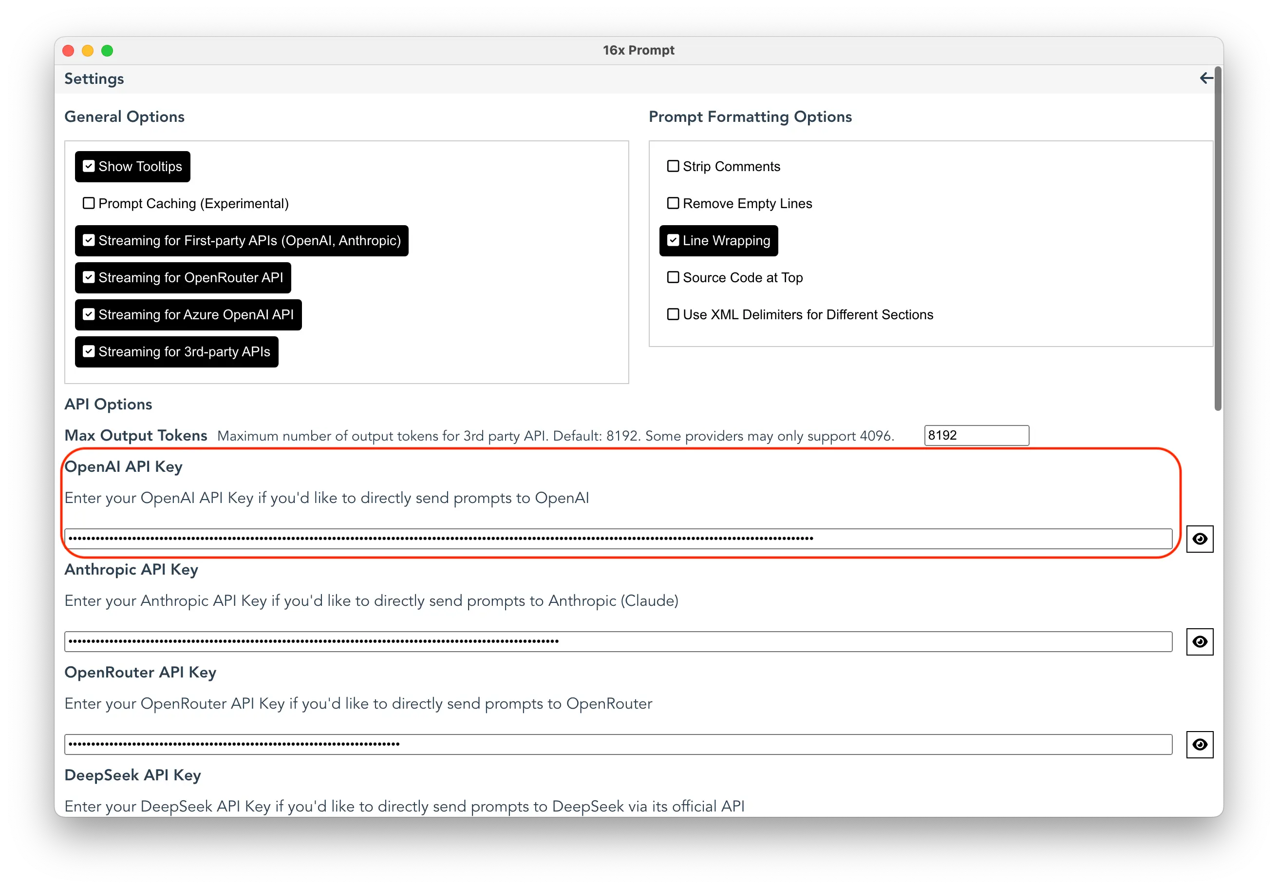 OpenAI API Key